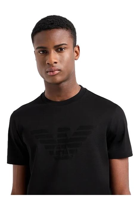 Jersey T-shirt with jacquard logo EMPORIO ARMANI | T-shirt | 8N1TD2 1JGYZ0022